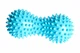 Массажный мяч двойной арахис с шипами мфр RollerUA 14х6,5 см Голубой 11323252 - изображение 3