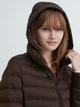 Пуховик зимний длинный женский Uniqlo 465276400 S Коричневый (1159799906) - изображение 5