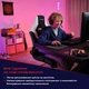 Кресло Trust gxt703w riye, пу шкіра, Foldable Armrests, Белый 25130_trust - изображение 9