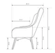 Кресло мягкое Elis Caro Perfect Home Бежевый (меалл/стекловолокно/фанера/ткань Raven 22) - изображение 5