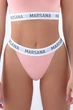 Хлопковые трусики бразилиана MARSANA BRIDGET 01-191 Персиковые S - изображение 1
