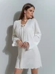 Плаття коротке літнє жіноче ISSA PLUS 14539 L Біле (issa2007682558025) - зображення 1
