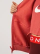 Детская теплая толстовка с капюшоном для девочки Nike G Nsw Club Flc Ovrszd Fz Lbr FD2931-655 XS 122-128 см Adobe/White (196974708087) - изображение 6