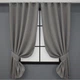 Комплект штор коротких VR-Textil Блэкаут Fusion Dimout № 832ш 2 шт 130х170 см Серый (35-0034) - изображение 1