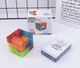 Магнитный Куб Головоломка Сома Magic Cube Прозрачный Разноцветный Набор с картами 54 шт (00574) - изображение 1