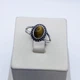 Кольцо серебряное с тигровым глазом 18 2,04 г - изображение 1
