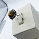 Кольцо серебряное с тигровым глазом 19 3,04 г - изображение 4