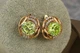 Сережки Xuping Jewelry кутюр"є із салатовими каменями 1,8 см золотисті - зображення 1