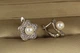 Сережки Xuping Jewelry бегонія із перлами 1.3 см сріблясті - зображення 2