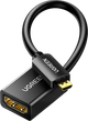 Переходник Ugreen Micro HDMI Male to HDMI Female Adapter Cable 22 см Black (20134) (90403476) - изображение 1