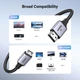 Кабель Ugreen HD163 mini-HDMI to HDMI v2.1 UltraHD 8K-3D Braided Nylon 2 м Black (90403474/15515) - изображение 4
