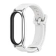 Ремешок силиконовый с металлической капсулой Mi Jobs Premium Comfort для фитнес браслета Xiaomi Mi Band 7 белый + серебро (mrk3968) - изображение 1
