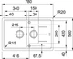 Кухонна мийка граніт FRANKE BASIS BFG 651-78 (114.0272.633) бежевий - зображення 2