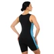 Комбинезон для похудения Sibote Sauna Suit 2100 размер M (44-46) Black-Blue - изображение 3