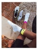 Компрессионные носки спортивные Compressport Mid Compression Socks V2.0, White/Safe Yellow/Neo Pink, T2 (39-41) - изображение 3