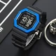 Часы наручные с подсветкой Skmei 1988BU 5 ATM 45 мм Blue/Black - изображение 3