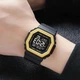 Годинник наручний з підсвічуванням Skmei 1988GD 5 ATM 45 мм Gold/Black - зображення 2