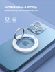 Кольцо-держатель-подставка Ring Hook MagSafe Magnetic Bracket Pro серый - изображение 5