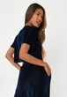 Топ Missguided TJF29408 38 темно-синій - изображение 2