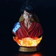 Аниме фигурка One Piece, Ван Пис, Luffy, бюст Луффи с подсветкой, 16 cм (OP 0022) - изображение 2