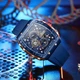 Мужские часы Curren 8442 Gold-Blue - изображение 6
