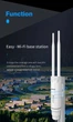 Зовнішня точка доступу Comfast 1200Mbps CF-EW74 Дводіапазонна Wi-Fi станція 5 ГГц + 2.4 ГГц - зображення 6
