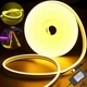 Светодиодная герметичная лента NEON LED 12В JL 2835-120 G IP65 с блоком питания 5м желтый - изображение 1