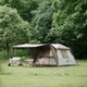 Намет з навісом Naturehike Village CNK2300ZP022, коричневий великий - зображення 2