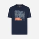 Футболка хлопковая мужская Armani exchange 170722146 XL Синяя (1159799674) - изображение 6
