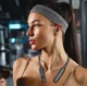 Бездротові вакуумні навушники T-000 з мікрофоном Bluetooth 5.3 + LED дисплей і роз'єм MicroSD, чорні (75211974) - зображення 4