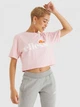 Футболка хлопковая оверсайз короткая женская Ellesse Alberta Cropped Tee SGS04484-808 12 Розовая (5057677802135) - изображение 1