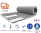Тонкий матрас на диван (футон, топпер) Family Sleep «SKY» Gray-White collection (5см, 2/2) 65х190 - изображение 1