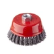 Щітка чашкова 100 мм, для КШМ, М14 (пучки крученого дроту) INTERTOOL BT-2100 - изображение 1