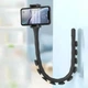 Гнучкий тримач для телефону з присосками Cute Worm Lazy Holder універсальний чорний - зображення 9