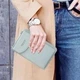 Кошелек-клатч из эко-кожи Baellerry Forever N859. Цвет: серый - изображение 5