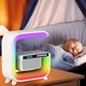 Ночник аккумуляторный RGB G3 с беспроводной зарядкой 15W и Bluetooth колонкой 3W Настольная смарт лампа - изображение 4