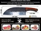 Кований сербський ніж шеф-кухаря 19 см ручної роботи з ергономічною дерев'яною рукояттю (HFSCKF-18) - зображення 2