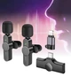 Беспроводные микрофоны петличные 2 в 1 Borofone Twin Type-C/Lightning для телефона нагрудный микрофон петличка для блогера - изображение 1