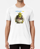 Мужская патриотическая футболка Stedman с принтом Український Шрек Белый L - изображение 1