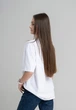 Жіноча oversize футболка з вишивкою на грудях у білому кольорі Melanika "Меланія" XXL-3XL - зображення 8