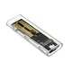 Зовнішня кишеня XON MemoryCase для M.2 NVMe (PCIe) USB 3.1 Type-C Прозора (XSC2C13NV1PT 6303) - зображення 1