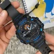 Мужские спортивные часы с лого ГСЧС Patriot 1818 чёрные с синим - изображение 2