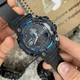 Мужские спортивные часы с лого СБУ Patriot 1818 чёрные с синим - изображение 3
