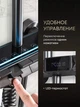 Душова система піаніно з температурним цифровим дисплеєм та тропічним душем, змішувач душовий, 4 режими, темно-сірий - зображення 2