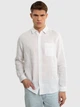 Сорочка літня чоловіча Big Star Jianis M Біла (5900714722876) - зображення 1