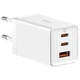 Зарядний пристрій Baseus GaN5 Pro 2C+U 65W + кабель (Type-C to Type-C 100W (1m)) White (CCGP120202) - зображення 2