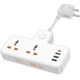 Мережевий зарядний пристрій Hoco AC12A Reise (PD30W/1C3A) +Socket White - зображення 1