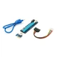 Riser PCI-EX, x1=>x16, 4-pin MOLEX, SATA=>4Pin, USB 3.0 AM-AM 0,6 м (синий), конденсаторы PS 100 16V, Пакет - изображение 2