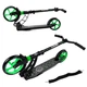 Двухколесный самокат Best Scooter 62798 складной с задним ножным тормозом, зеленый - изображение 6