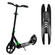 Двухколесный самокат Best Scooter 93427 складной, с амортизатором колес, ножной тормоз, черный - изображение 1